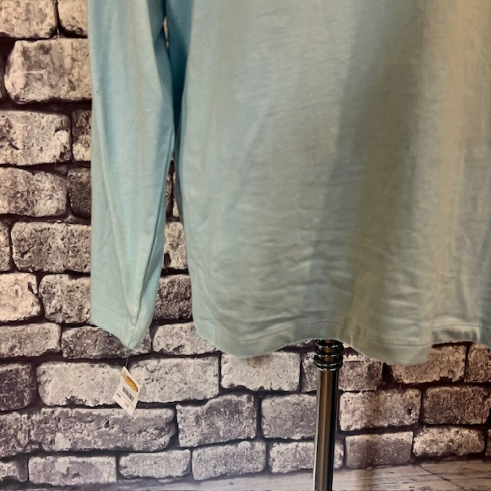 Talbots NWT Blue Long Sleeve Tee Size 1X - Picture 6 of 8